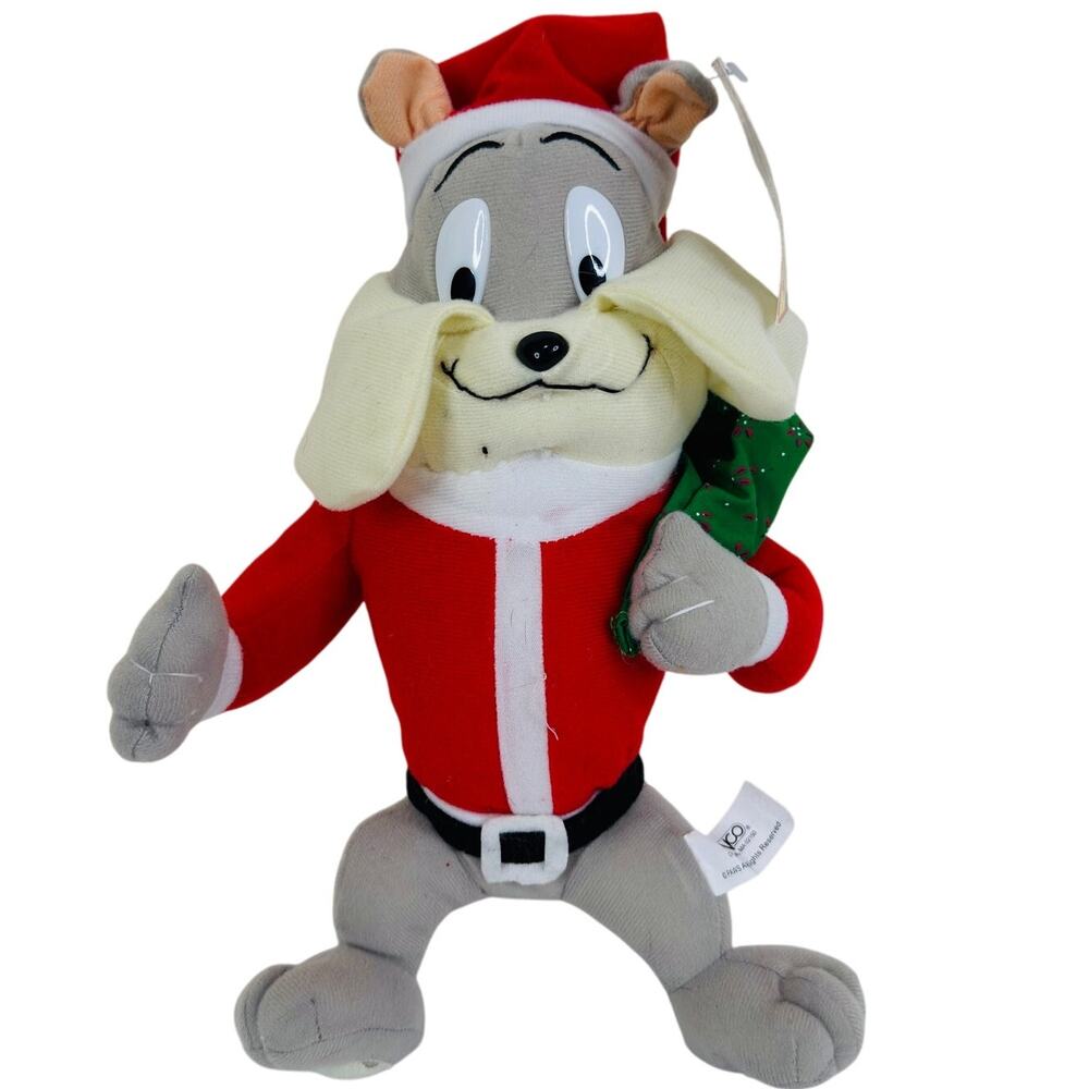 Vintage Nanco Tom And Jerry Spike‎ The Dog Christmas Santa 13" Plush with Tags